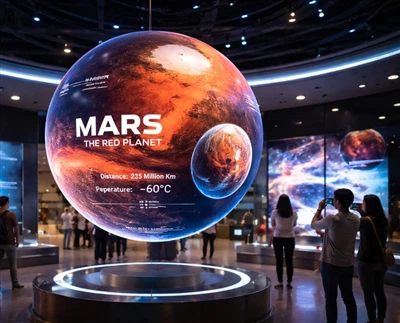 Світлодіодні дисплеї Sphere для наукових музеїв і захоплюючих виставок